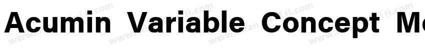 Acumin Variable Concept Medium字体转换